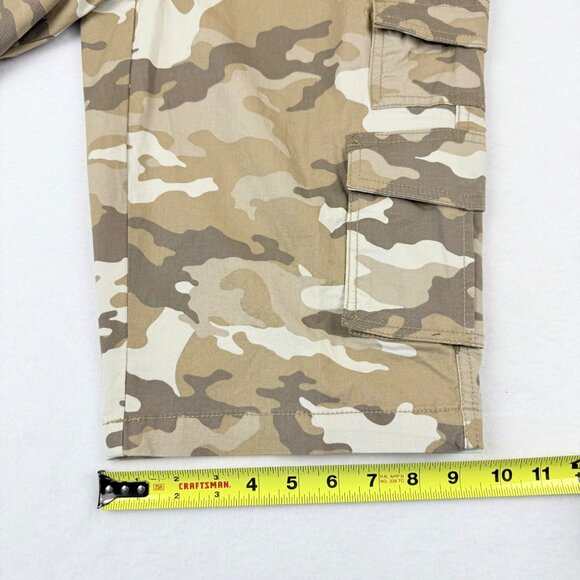 George Men's Desert Camo Below The Knee Messenger Cargo Shorts Size 30 NWT - Picture 11 of 12